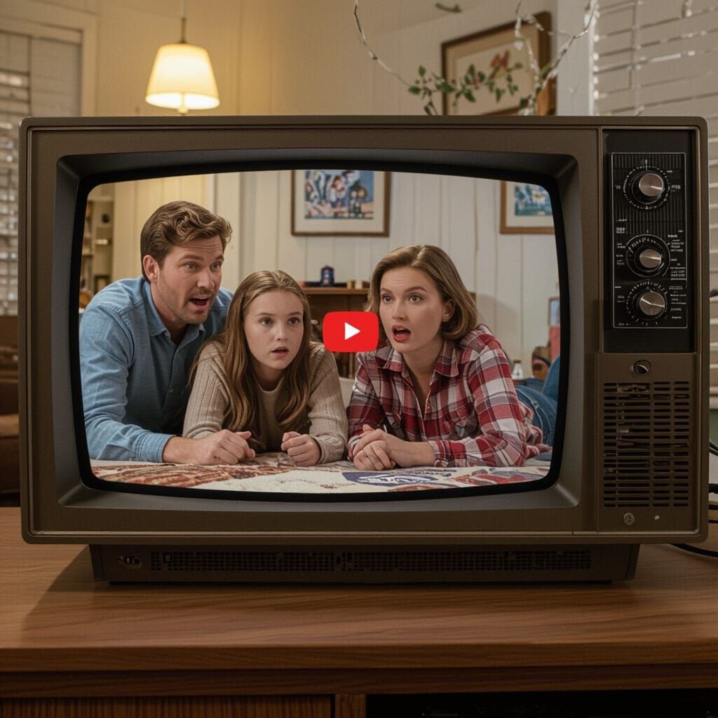 Family Amazed by YouTube on 1970s TV