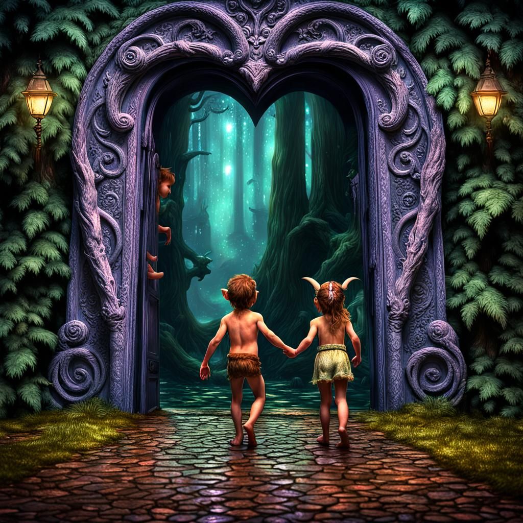 Satyr Siblings' Magical Forest Adventure