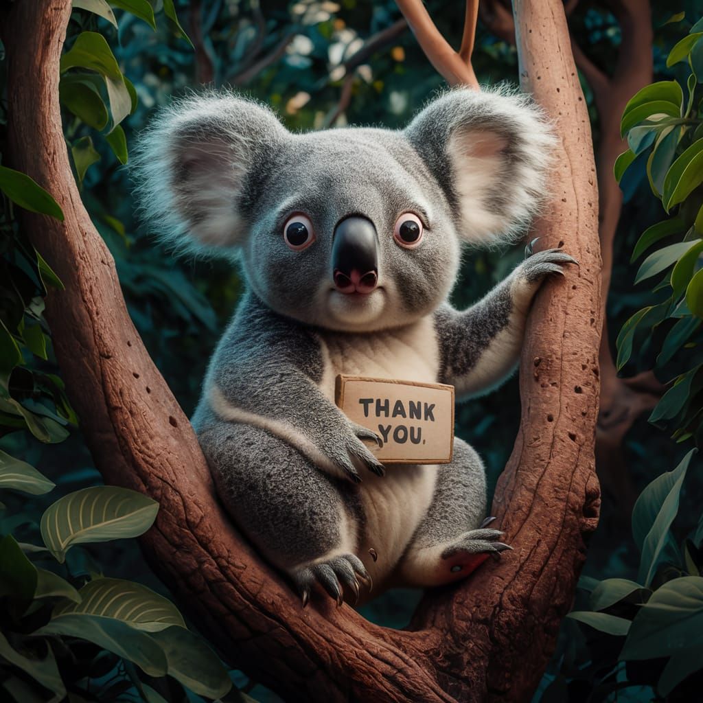 Charming Silver Koala With Googly Eyes