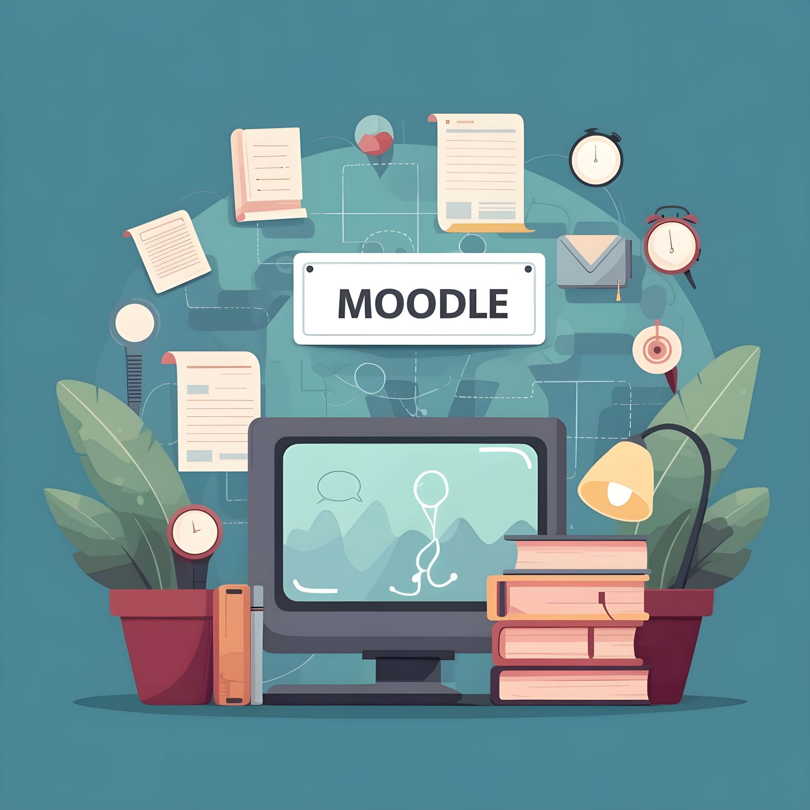 E-Learning Platform in Cyberpunk Style