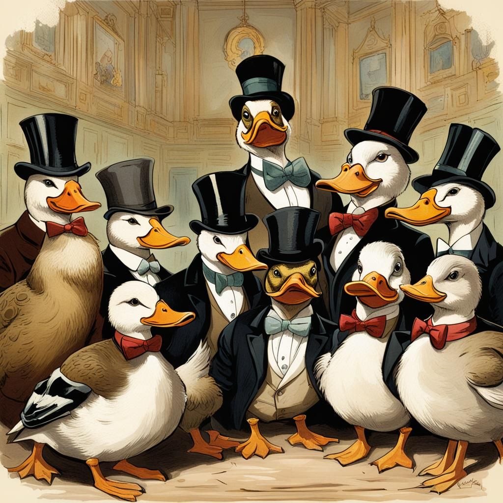 Ducks' Sophisticated Ballroom Party