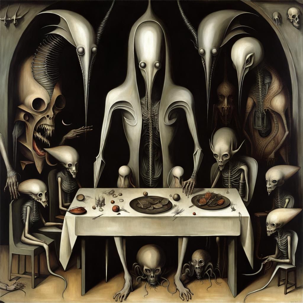 Eldritch Carnage in Hieronymus Bosch Style