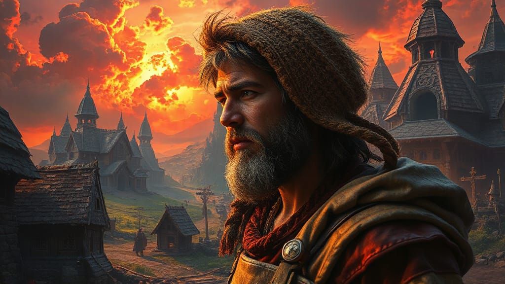 Zerg Homeland Peasant Portrait in Dynamic Lighting