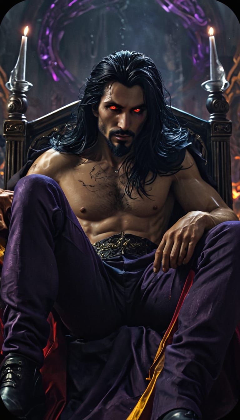 Dark Fantasy Vampire Concept Art in Bratz Doll Style