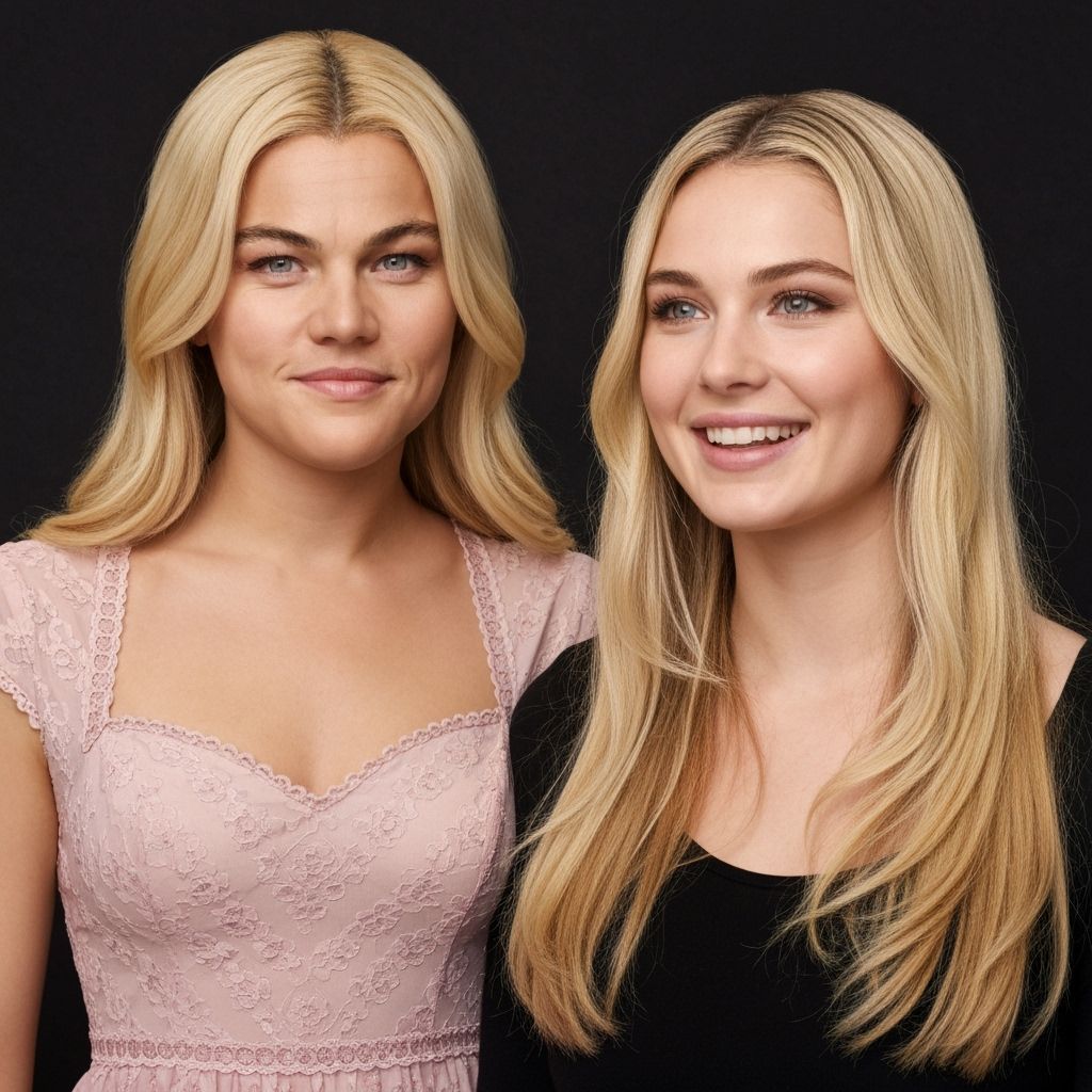 Young Leonardo DiCaprio Crossdressing as Blonde Woman