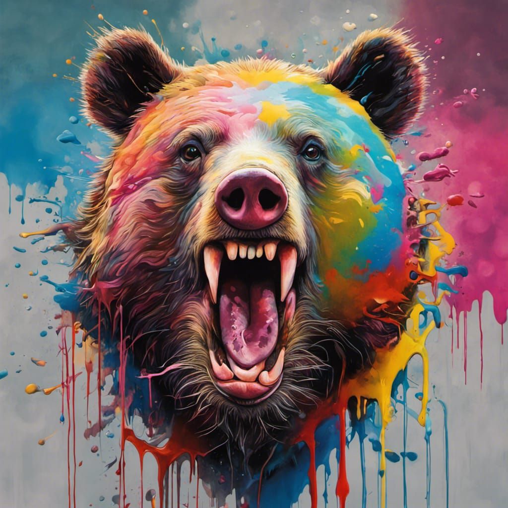 Man Bear Pig Graffiti Street Art
