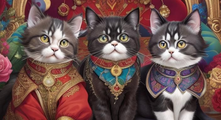 Persian Cats Jigsaw Puzzle: A Captivating AI Image