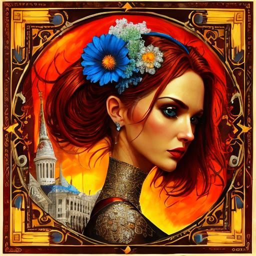 Surreal Glamour: A Psychedelic Cinematic Vision