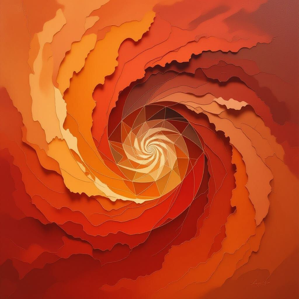 Abstract Martian Dust Storms with Geometric Chaos