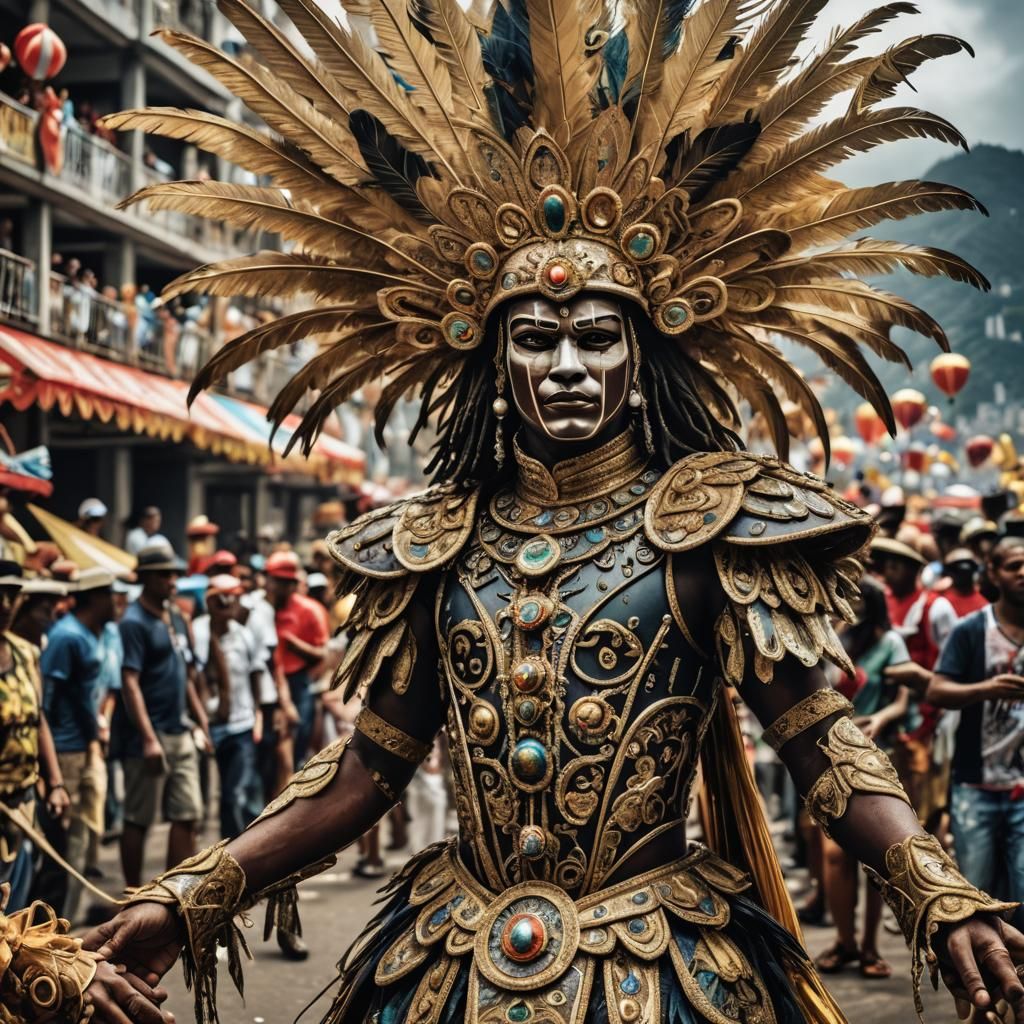 Spectacular Carnival in Rio: Hyperrealistic Image