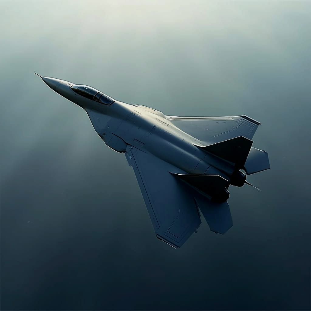 5th Generation Fighter Jet in Flight