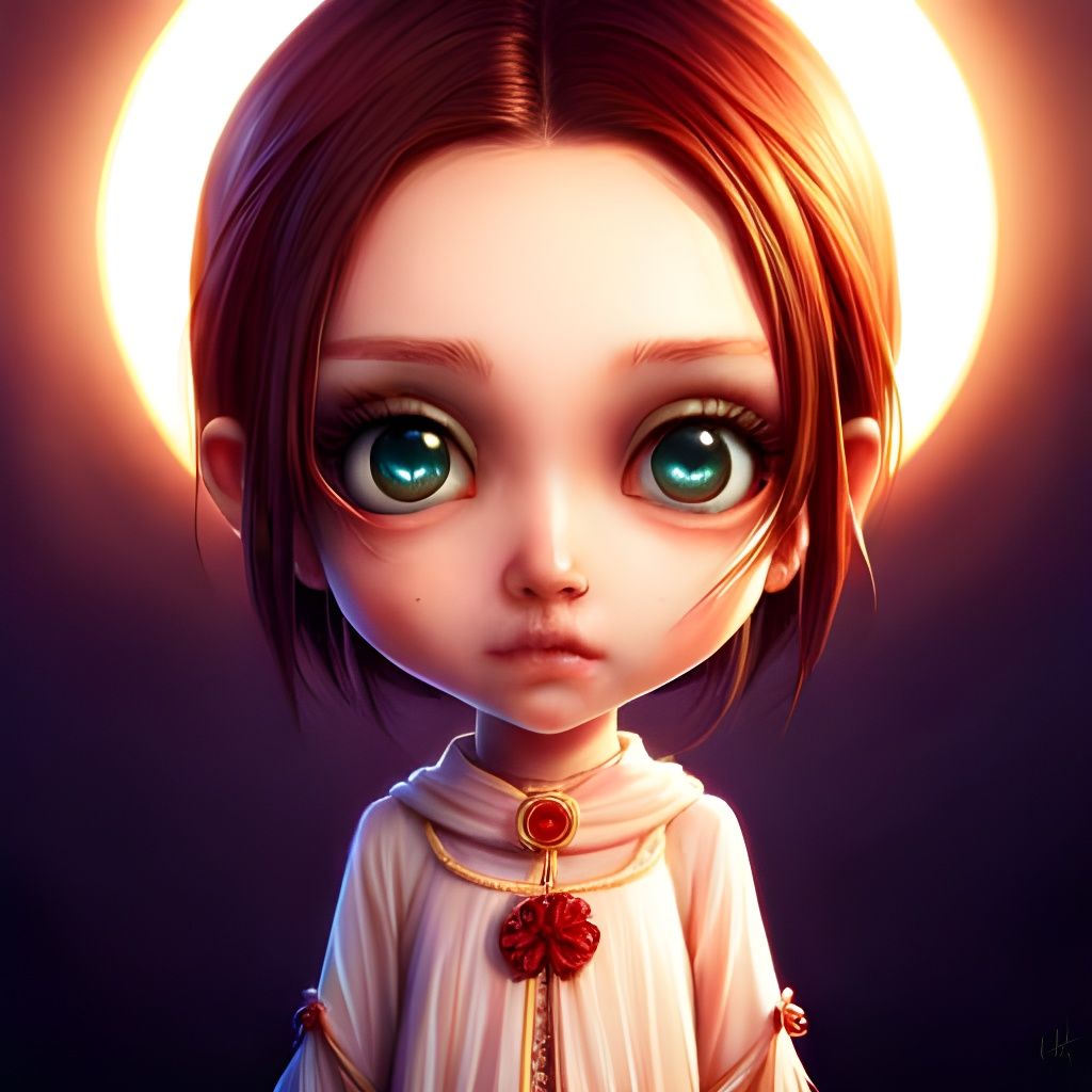 Cute Chibi Vampire Babe in Unreal Engine 5