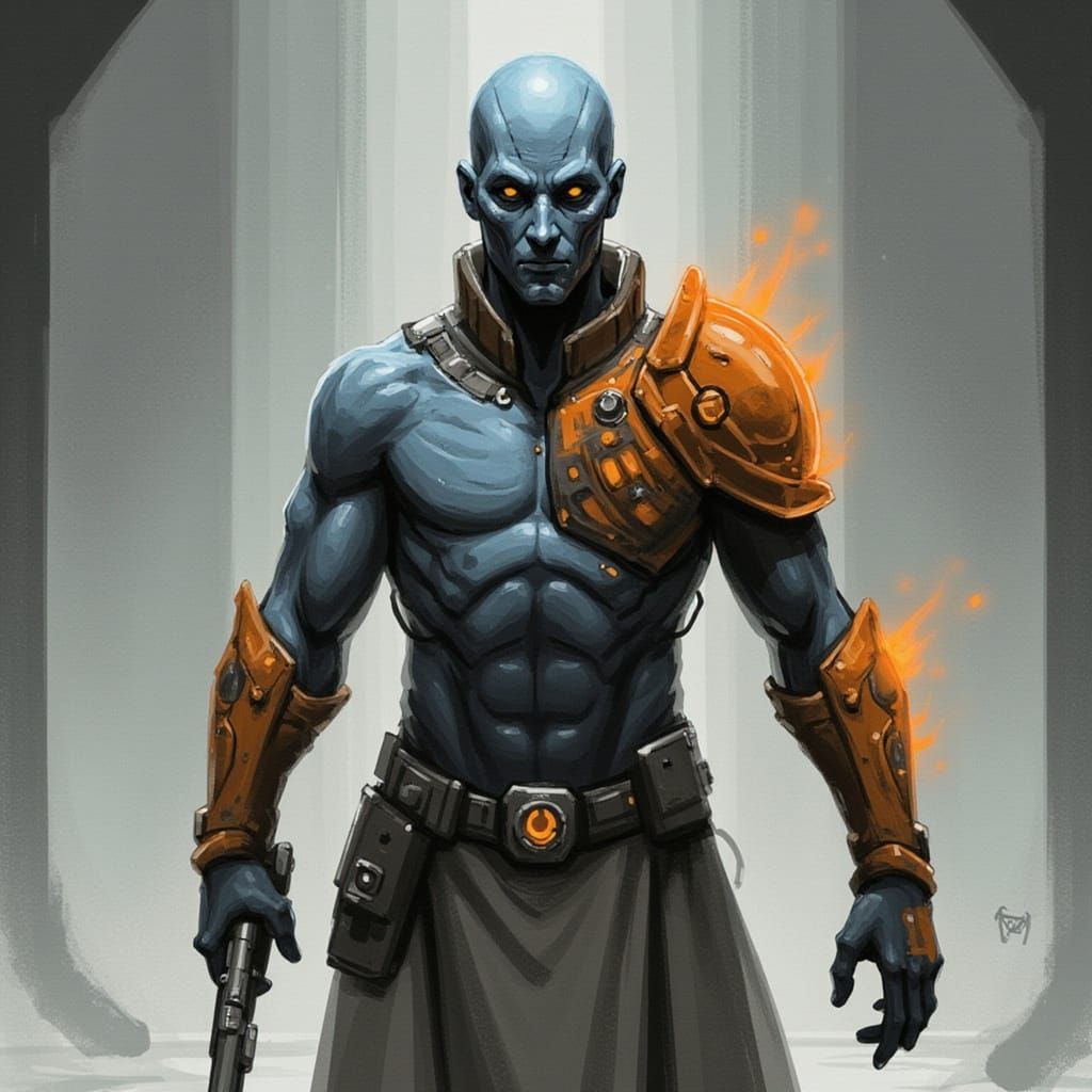 Ice Demon in Magma Armor - Epic Concept Art