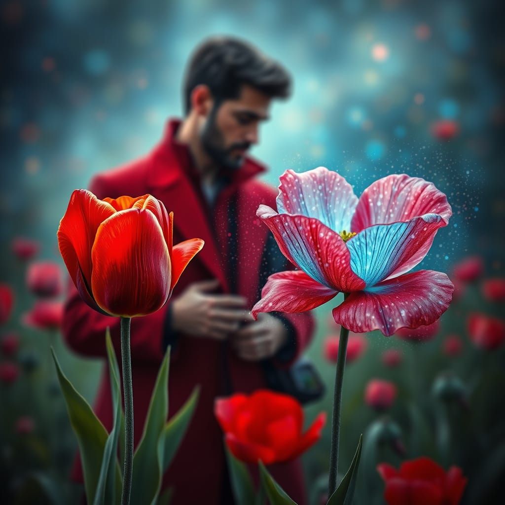 Cosmic Whispers in Vibrant Abstraction