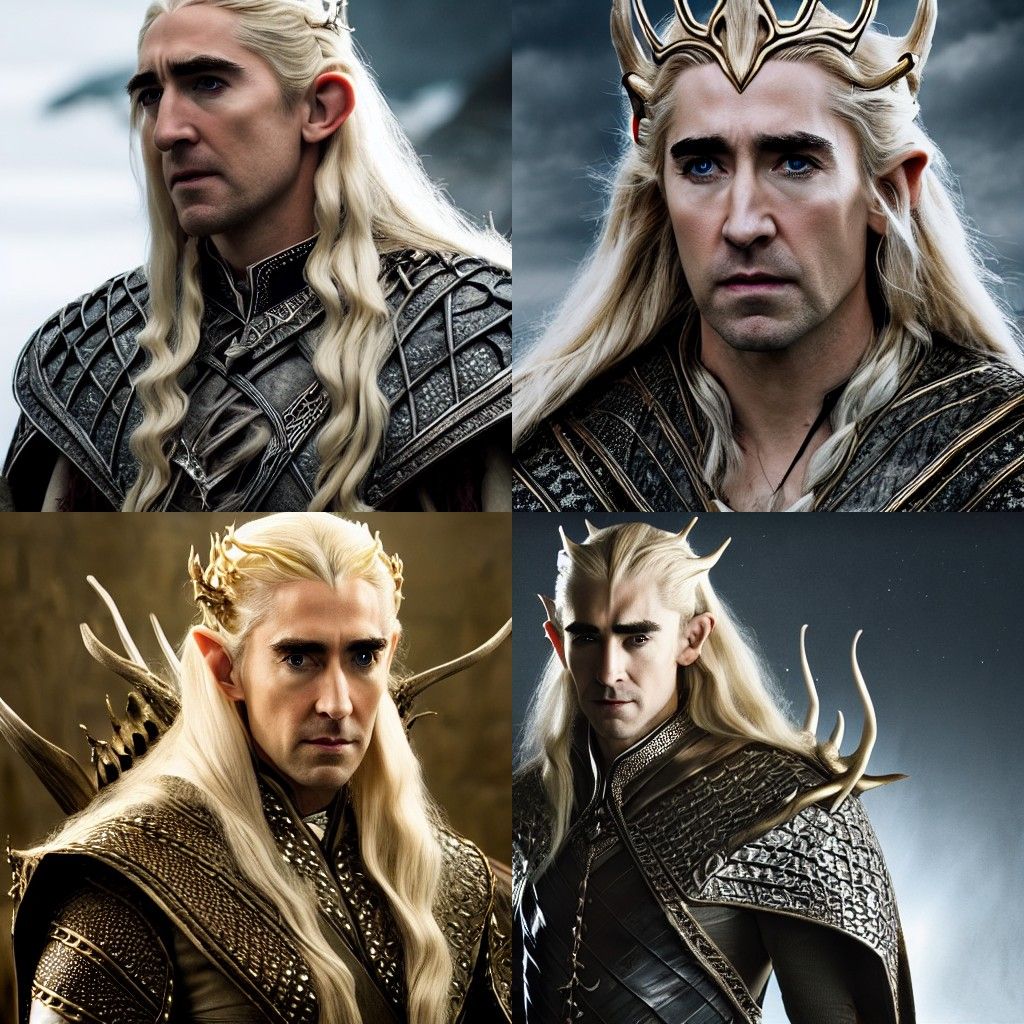 Lee Pace as King Thranduil: Hyperdetailed Matte Painting