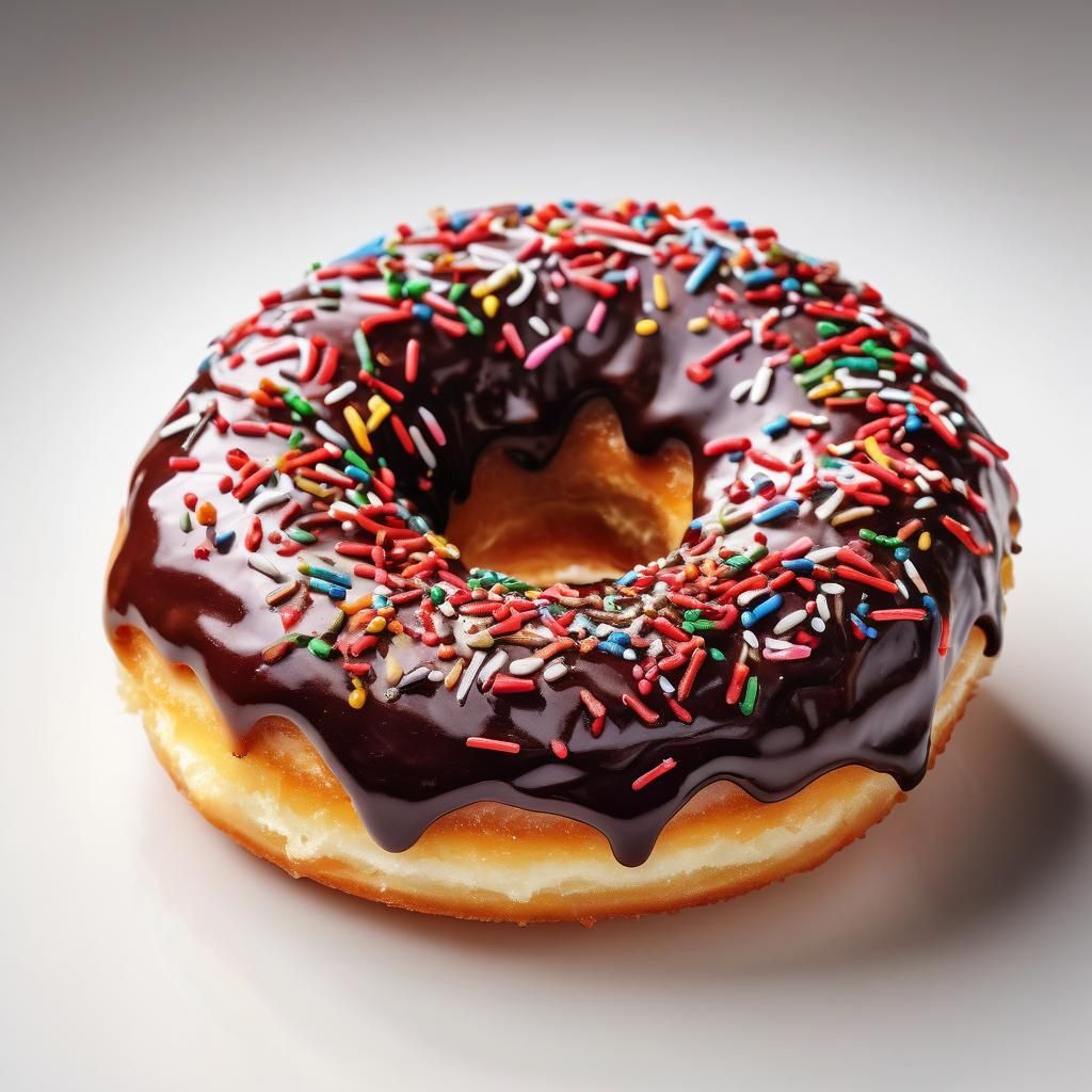 Delicious Glazed Donut in Hyper-Realistic Digital Art