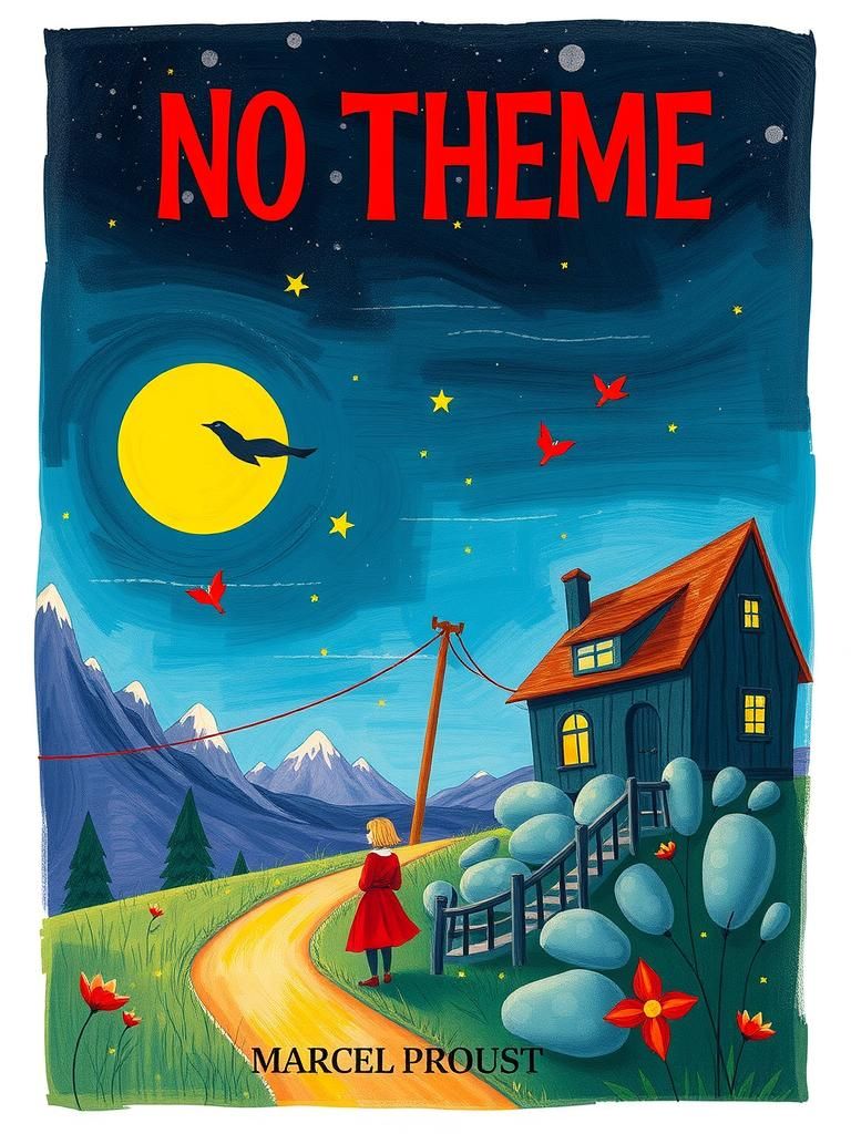 Colorful Book Cover in the Style of Marcel Proust