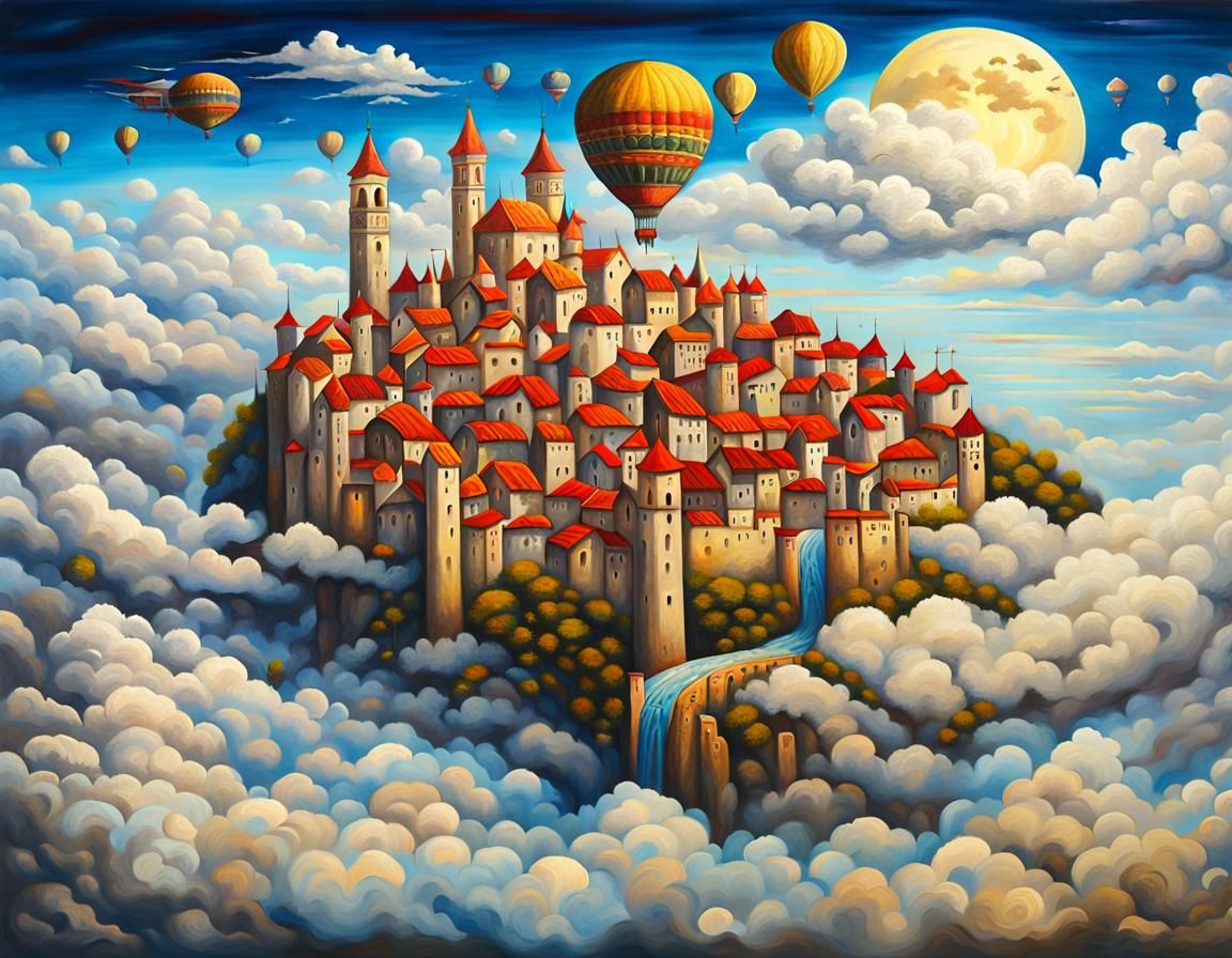 Celestial City: Medieval Town in the Sky