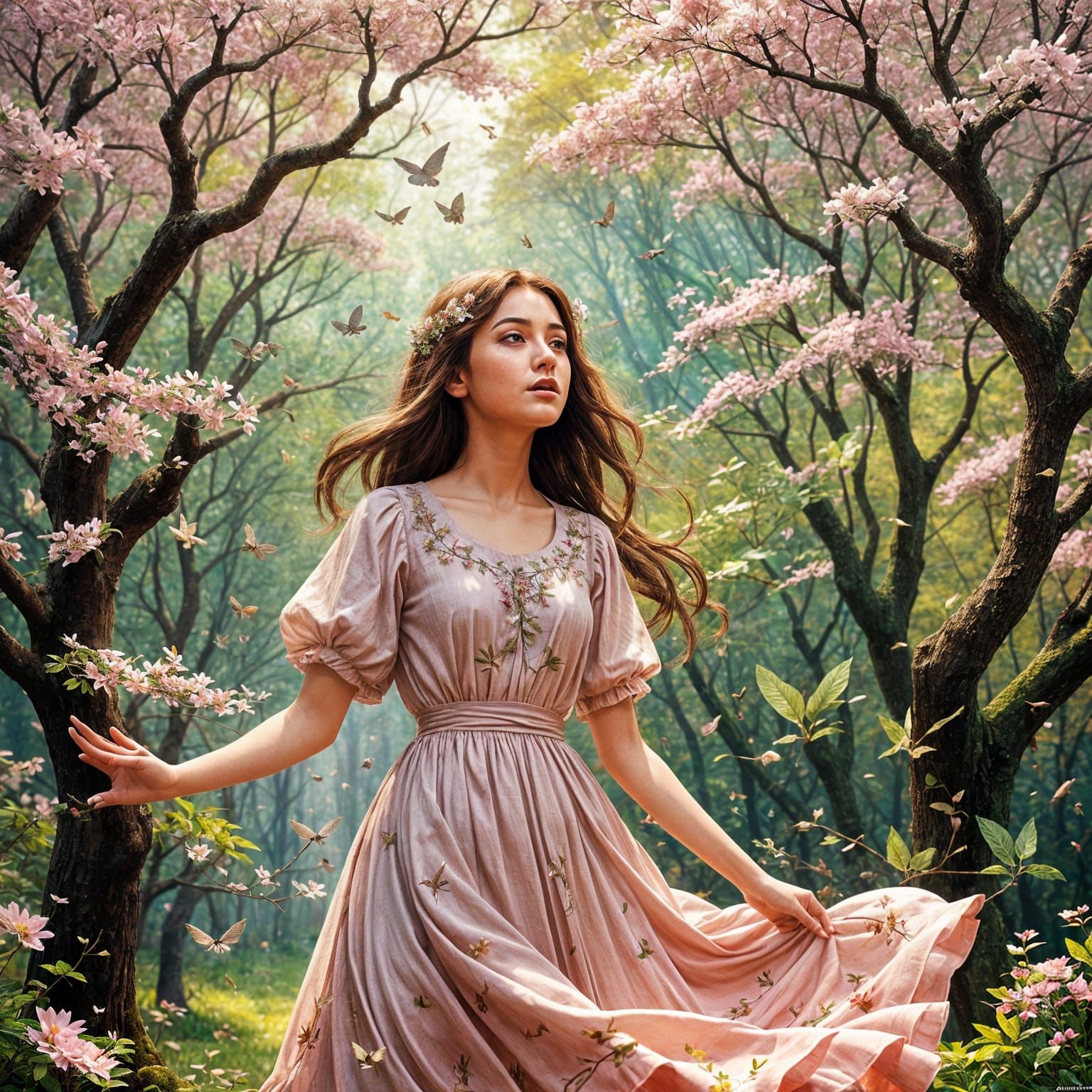 Spring Awakening: A Fantastical Detailed Matte Painting