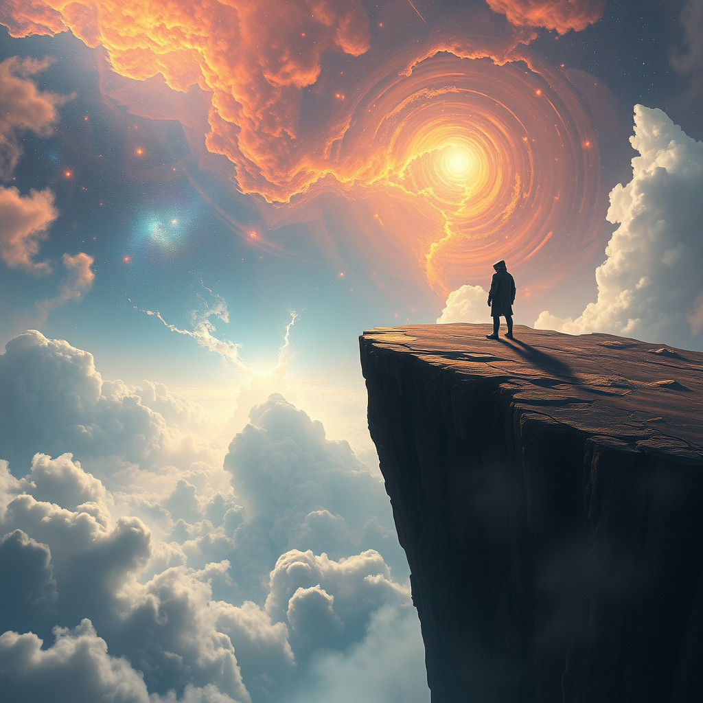 Celestial Precipice: Echoes in a Cosmic Landscape