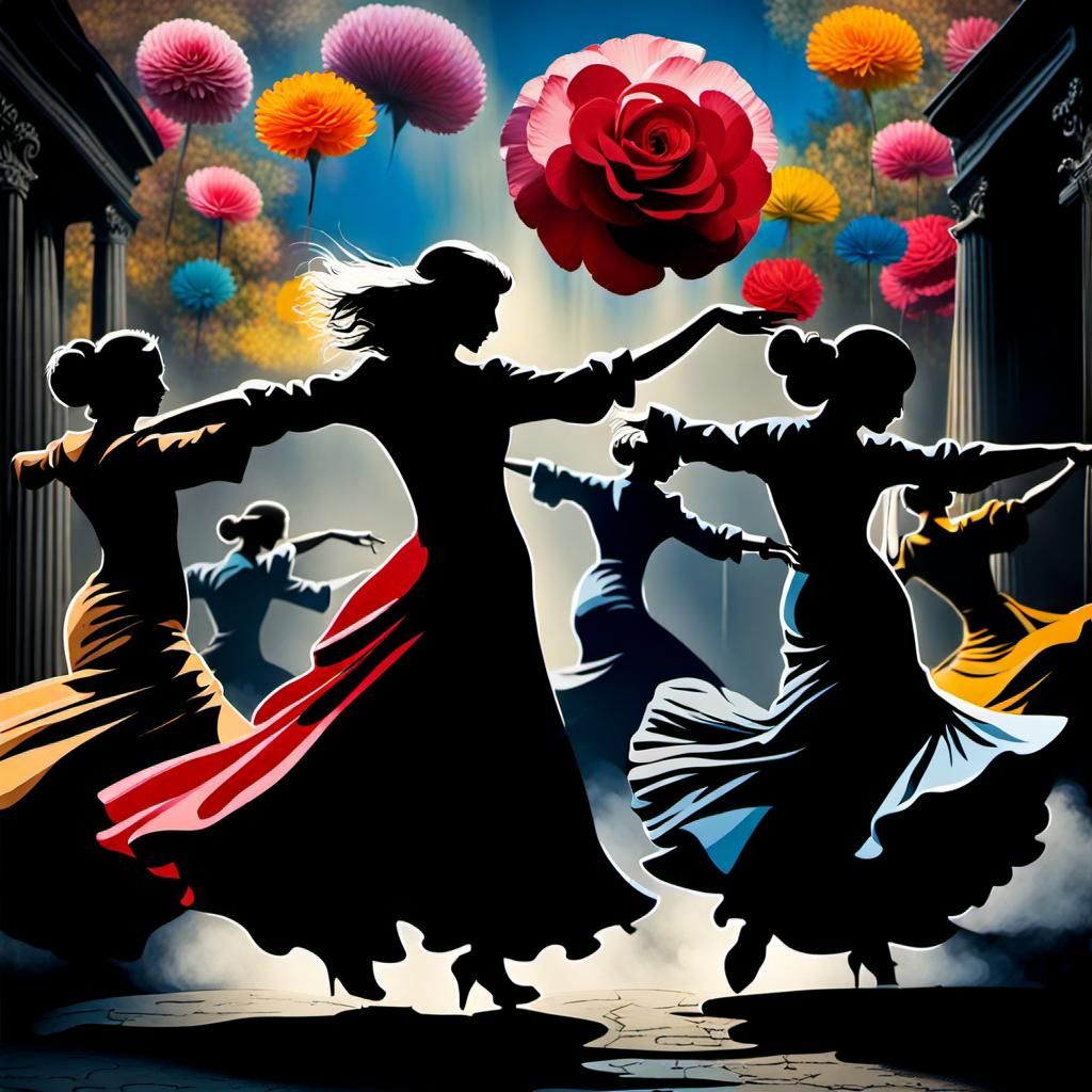 Whimsical Flamenco Banksy