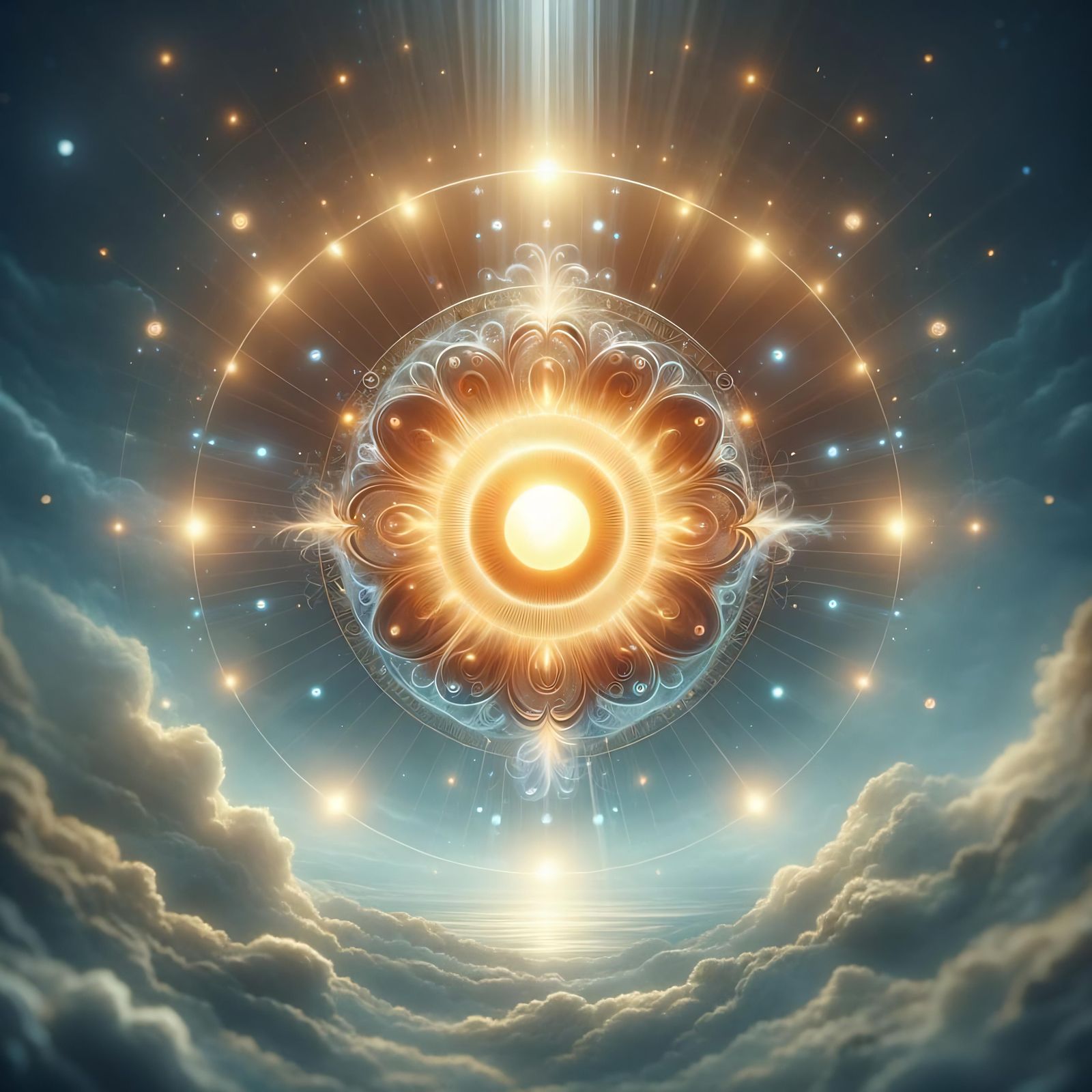 Radiant Celestial Sphere of Light