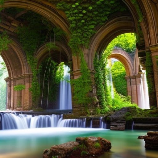 Ruins at the Chedworth Roman Villa