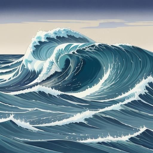 Tsunami in Ukiyo-e Style: Echoes of Hokusai