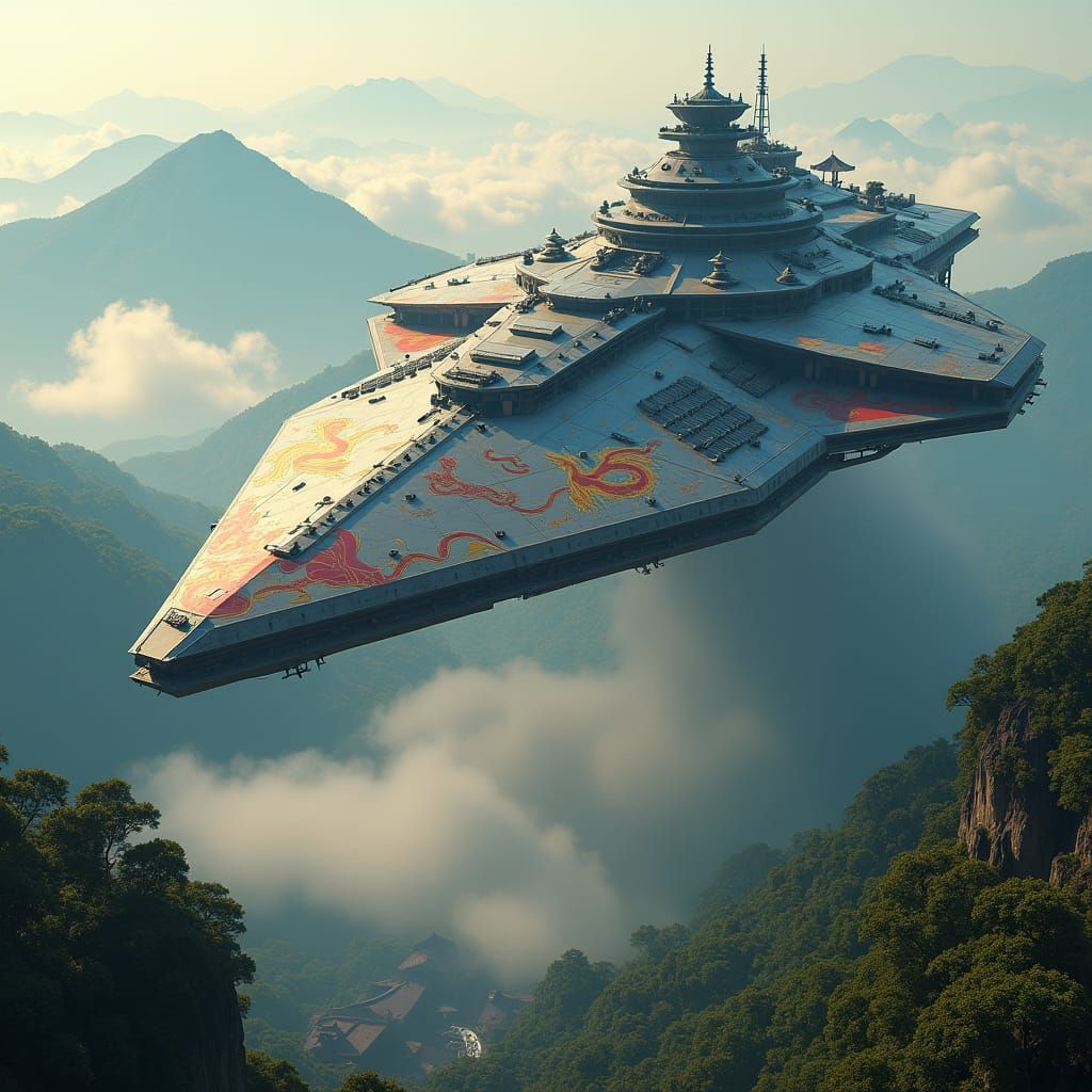 Battlestar Galactica Descends on Feudal Japan