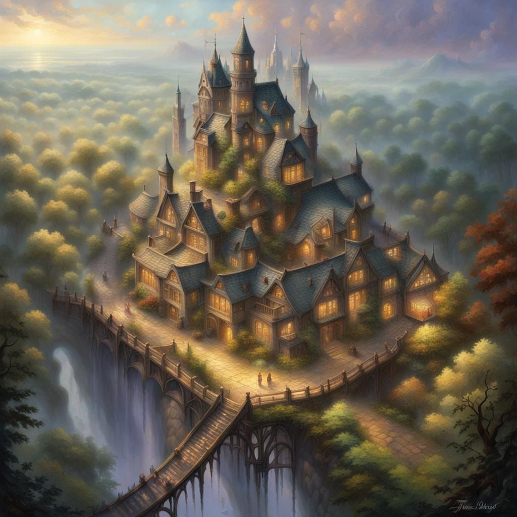 Ethereal Forest Arcanium in Fantasy Style