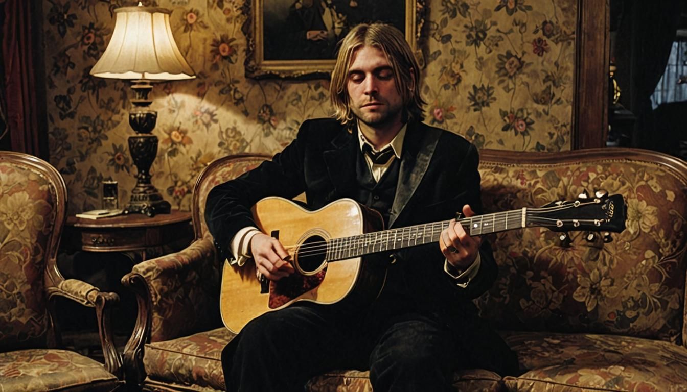 Kurt Cobain's Victorian Lament: A Beksiński-Inspired Portrai...