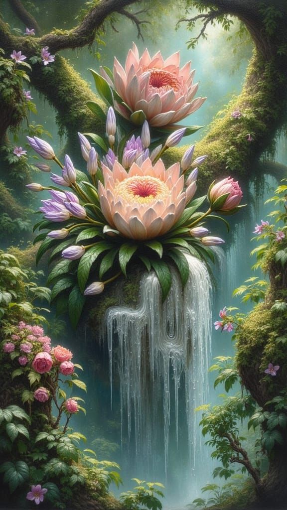 Mysterious Fantasy Landscape Generated by AI