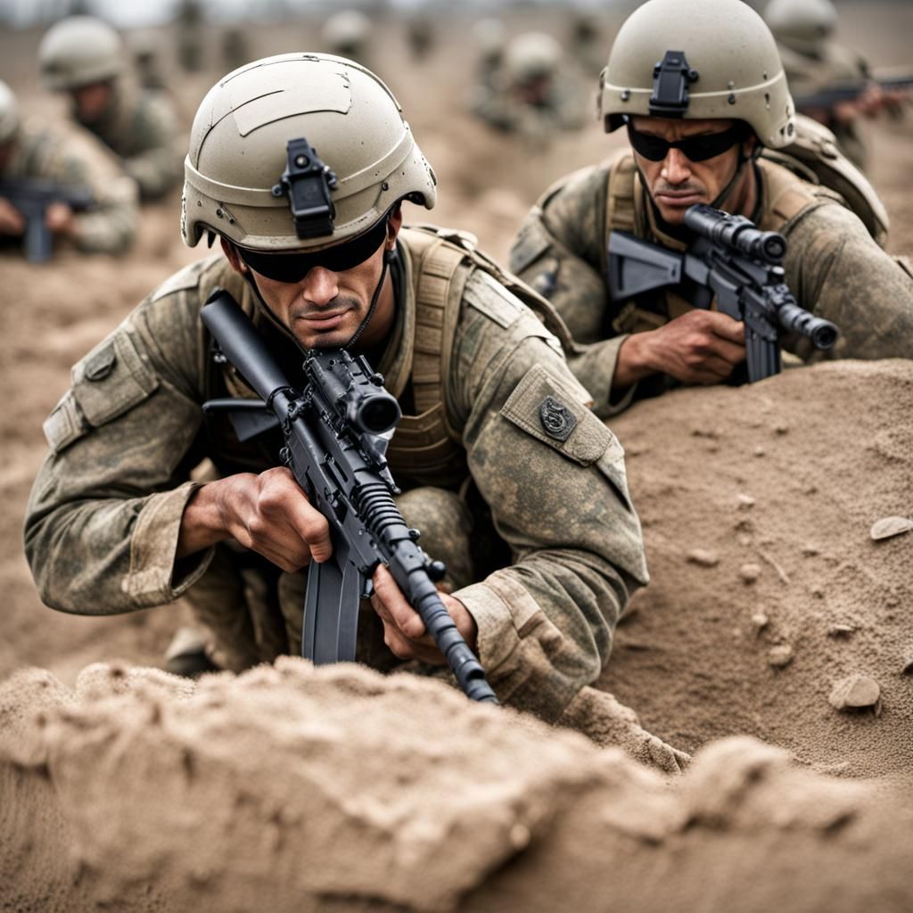 Soldiers in a Desperate Fight for Survival