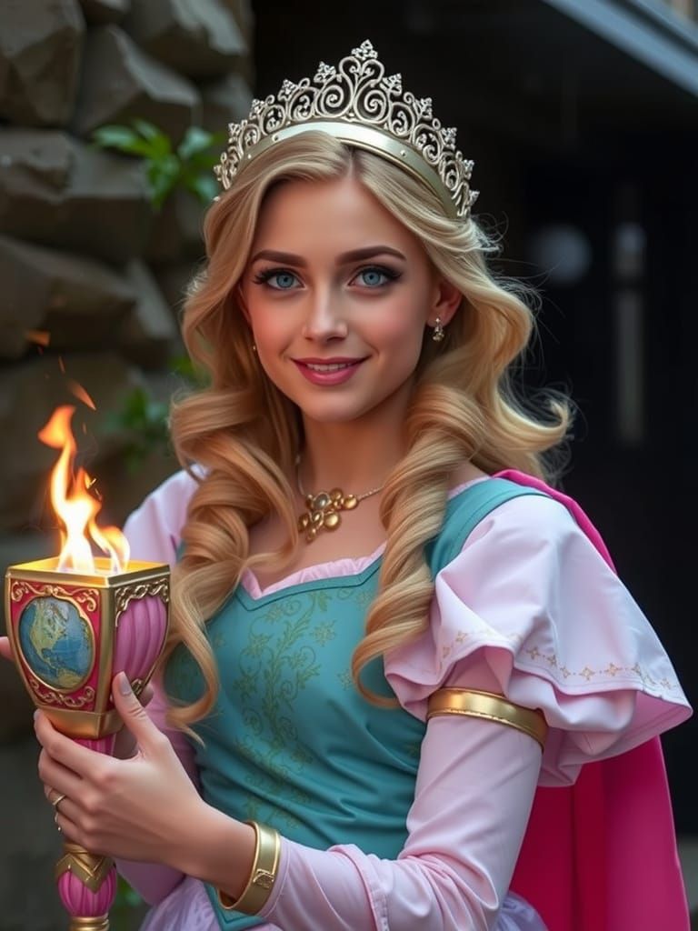 Hermione Granger as Sleeping Beauty Aurora
