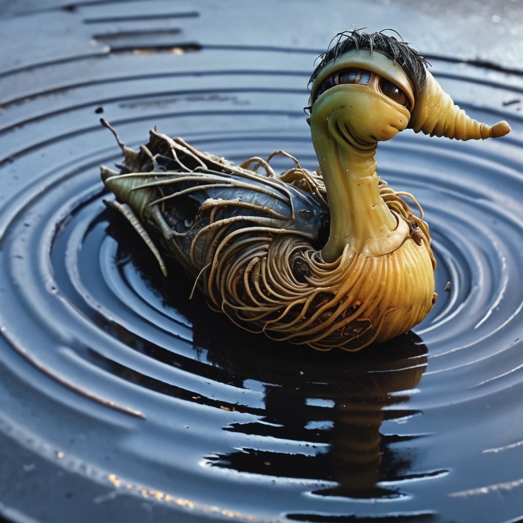Boy with Maggots: Hyperrealistic Macabre Digital Art