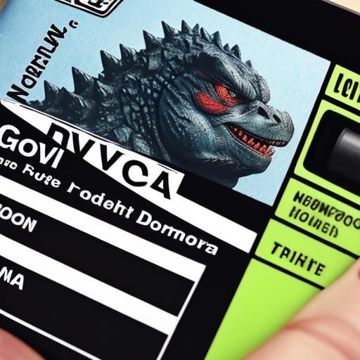 Godzilla Driver's License Novelty Document