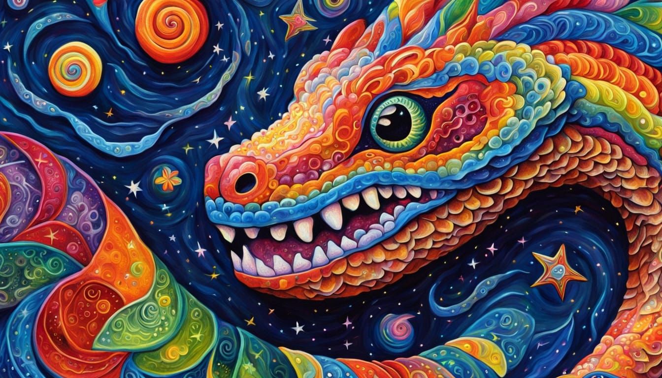 Cosmic Rainbow Serpent