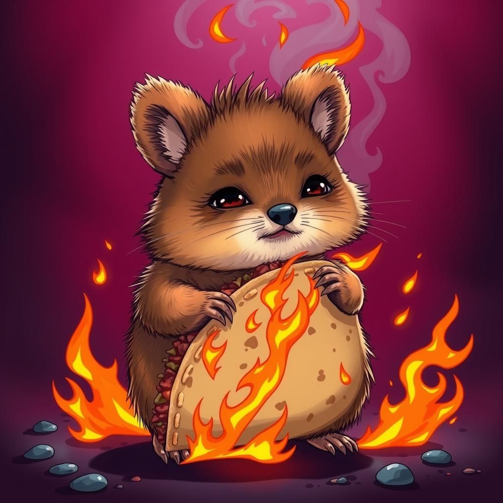 Pressure-Fried Fire Quokka burrito