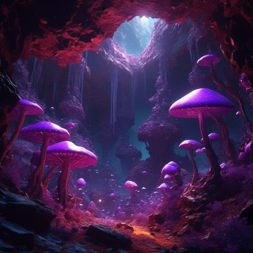 Lethal Radioactive Corrupted Mushroom Forest