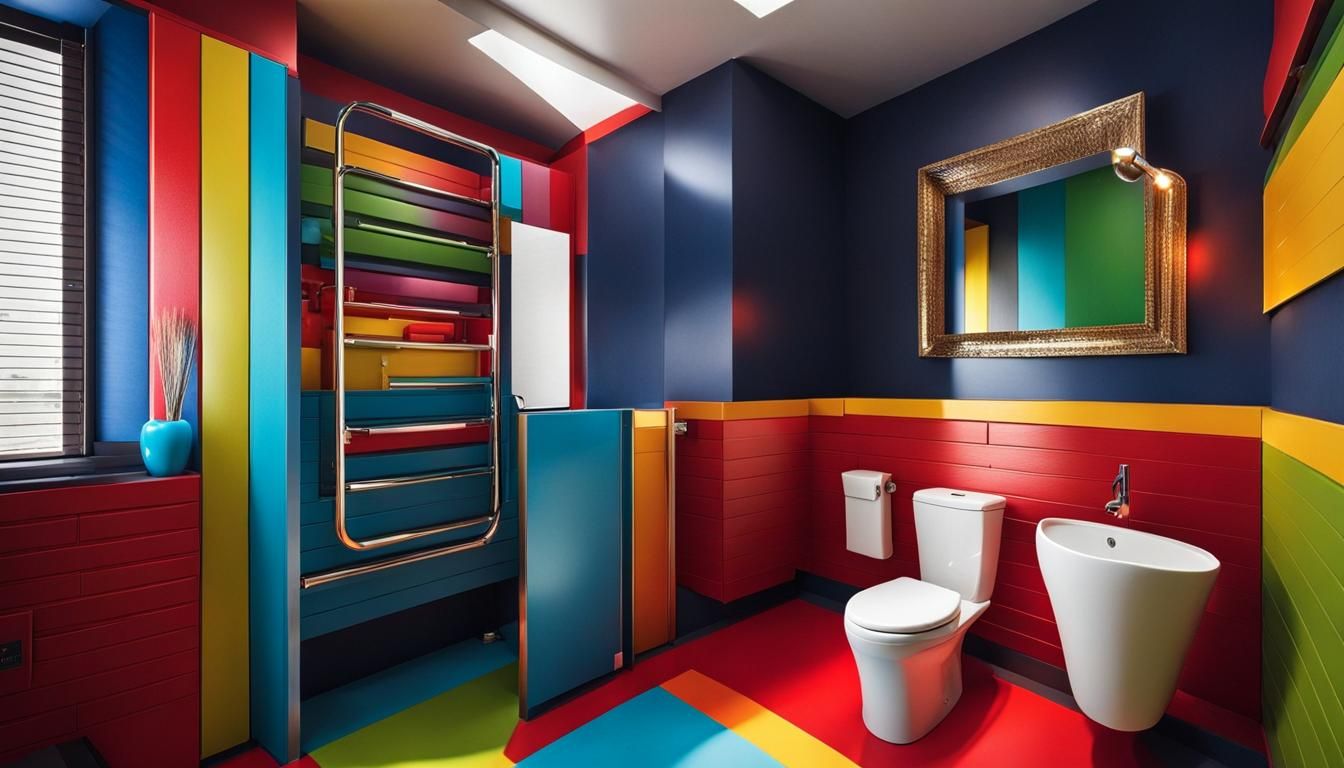 Mario Plunging Overflowing Toilet: Hyperrealistic HDR Bathro...