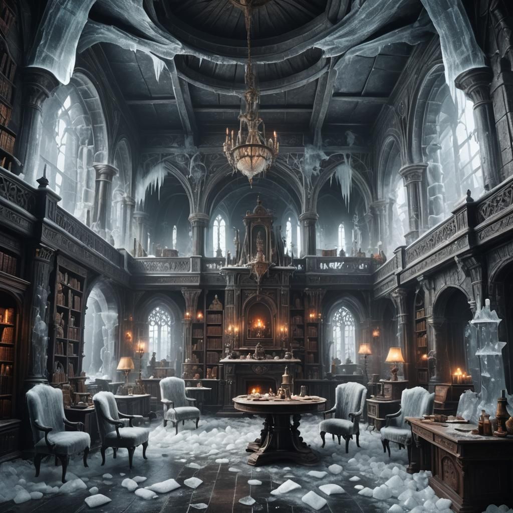 Epic Medieval Castle in Icy Splendour