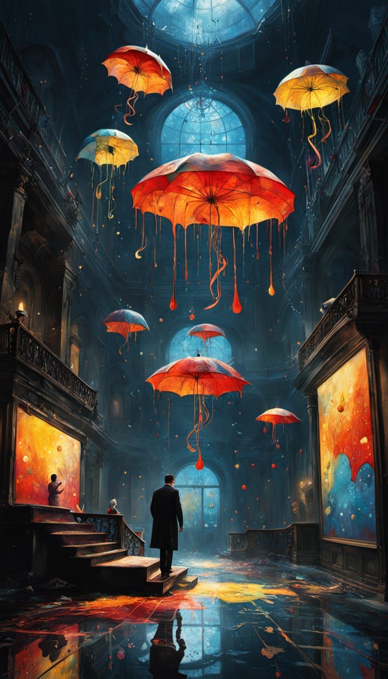 Surreal Soiree: A Vivid Geometric Dreamscape