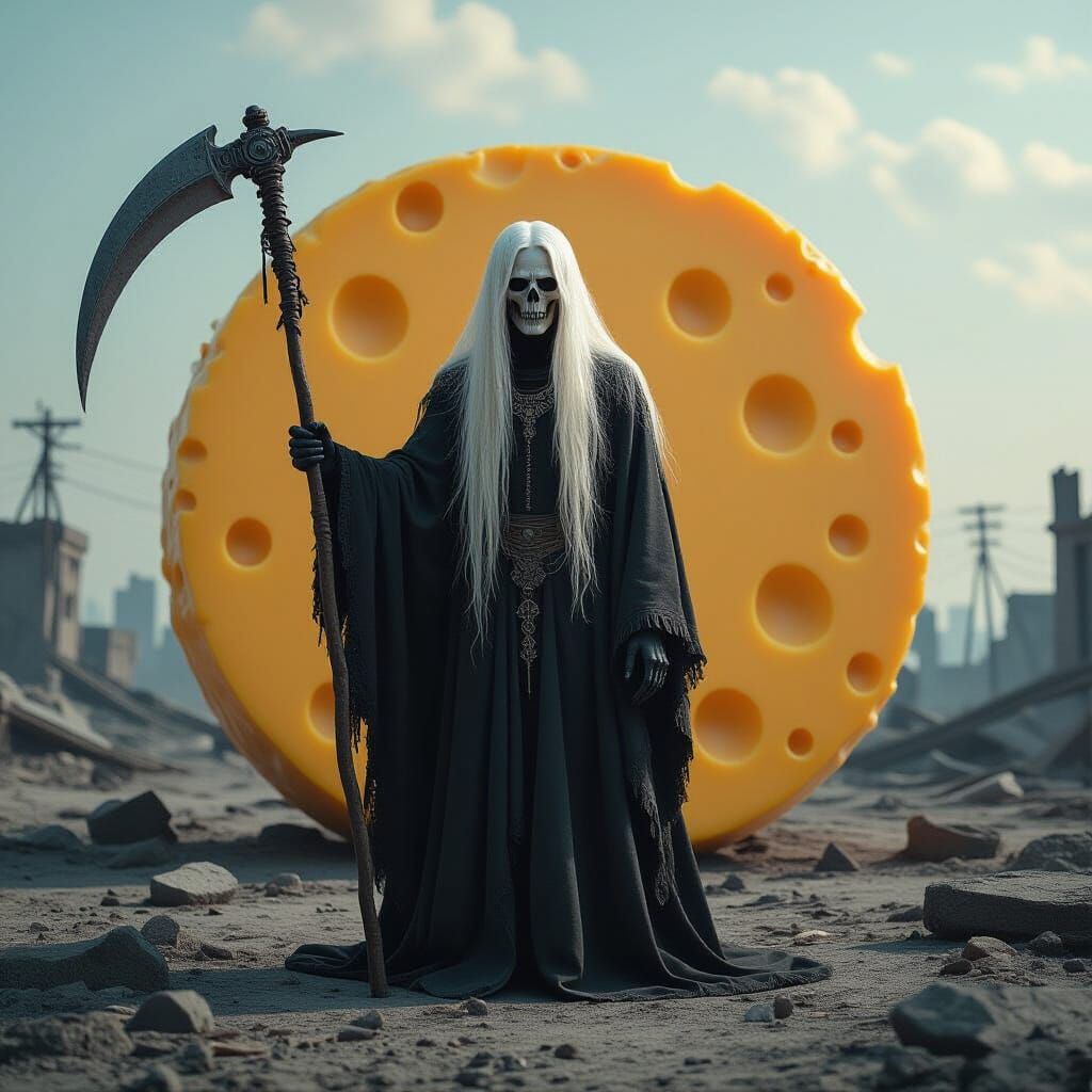 Grim Reaper in Post-Apocalyptic Cheese Wheel