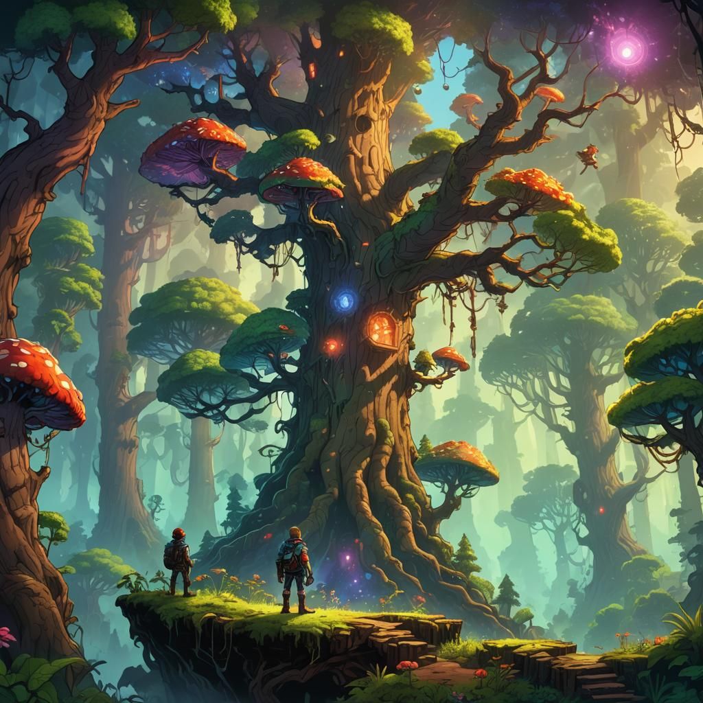 Terraria Forest: Fantasy Concept Art
