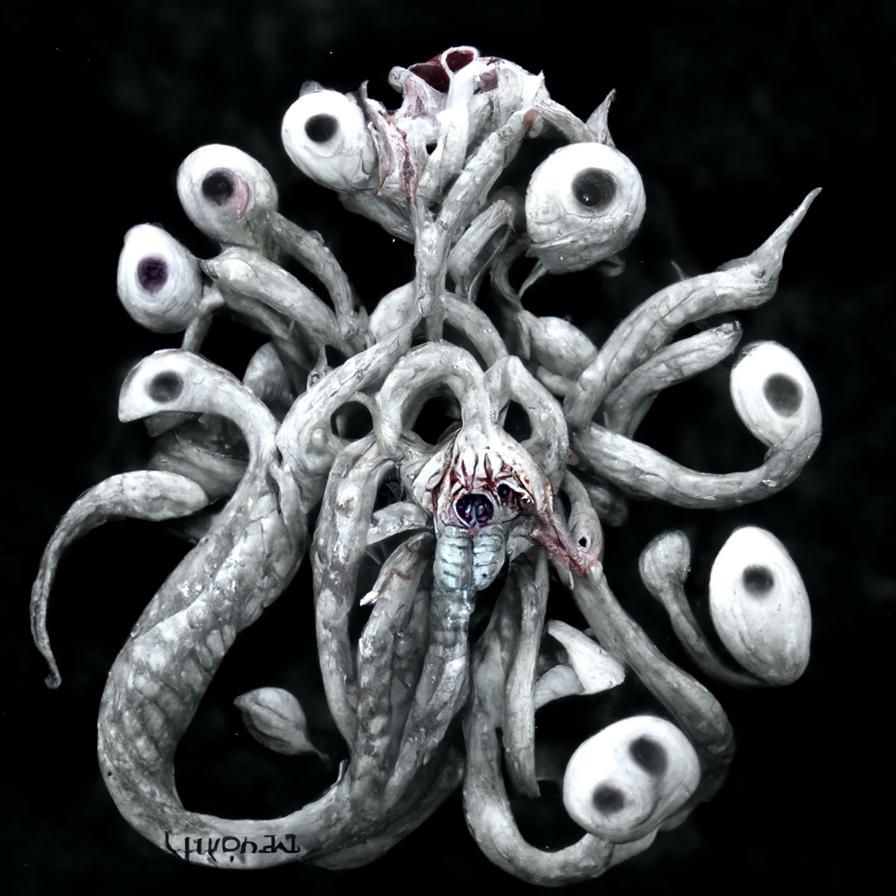 Hermaeus Mora: Nightmarish Tentacle Monster in Gothic Horror