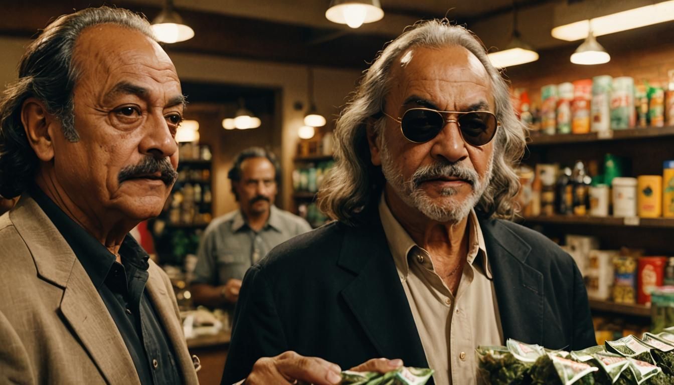 Cheech Marin and Tommy Chong as Batman and Robin without the...