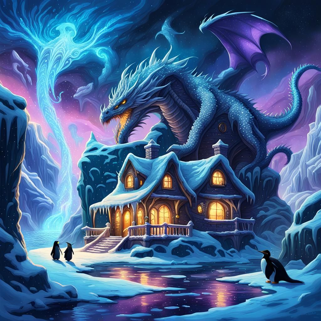 Dragon Guardian of Magical North Pole House