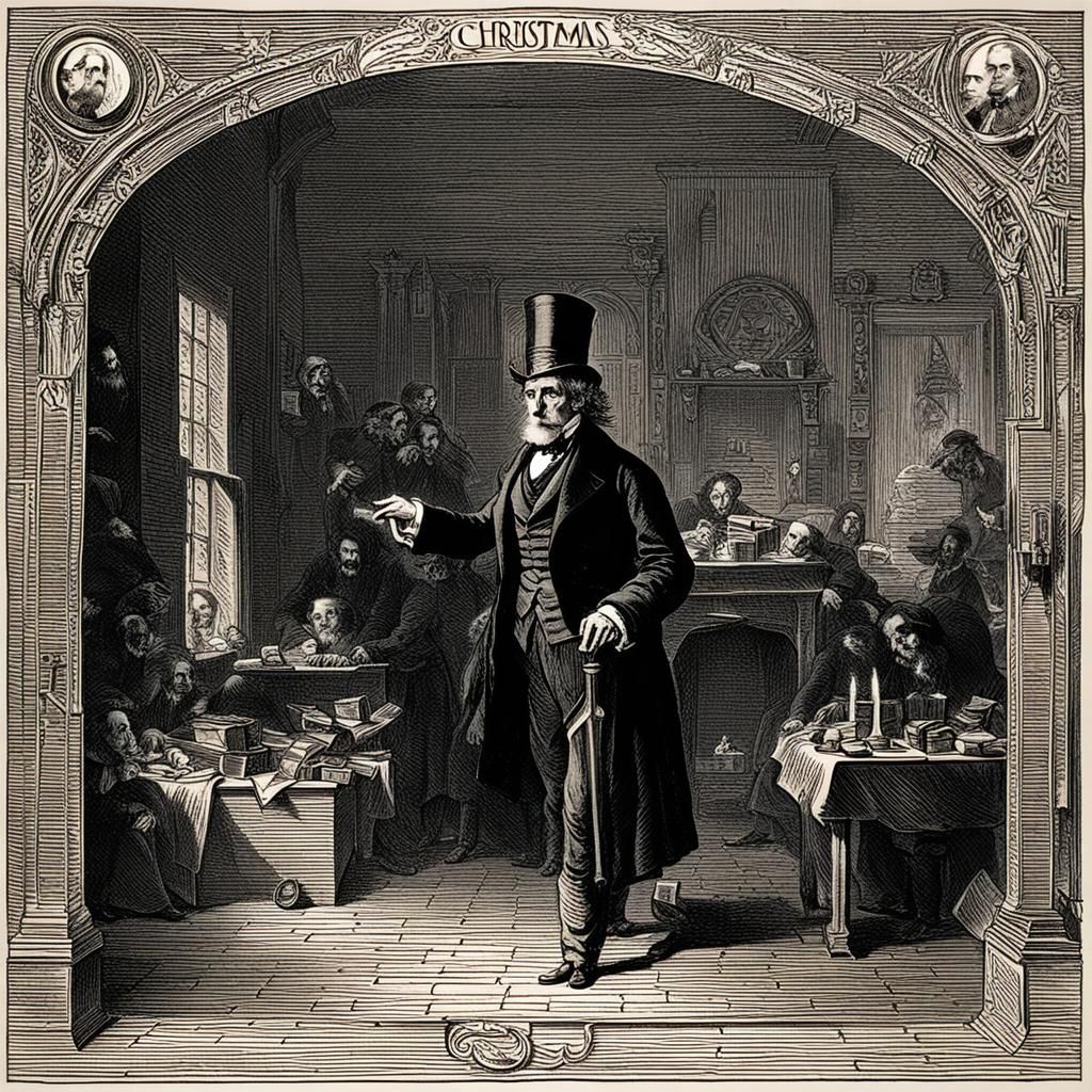 A Christmas Carol Inspired Scene
