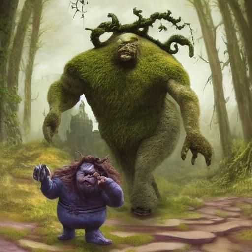 Ogre Gru Hybrid in Magical Forest