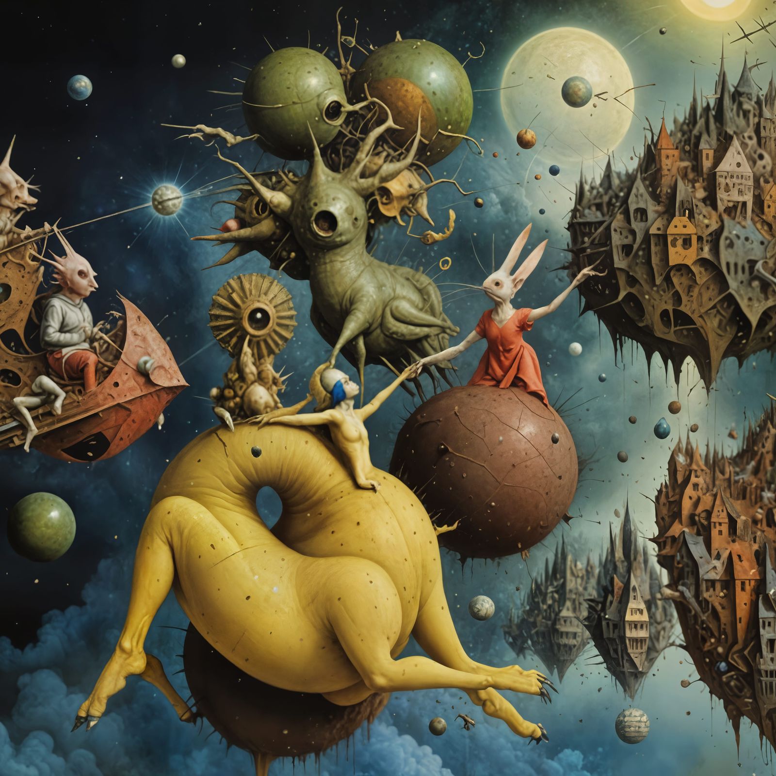 Dude's taking cheese to the Moon - aged gouda - Wished on by the Ladies Helen of Chicken Soup, and Ms Rabbit